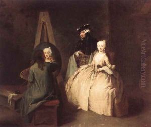 Painter in his Studio 1740-45 by Pietro Falca (see Longhi)