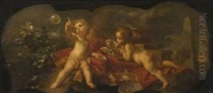 Putti Aux Bulles De Savon by Ignazio Stern