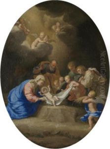 The Adoration Of The Shepherds, With Angels Looking On The Adoration Of The Shepherds, With Angels Looking On