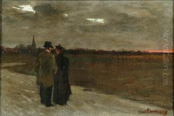 Couple On A Beach By Moonlight - view 1
