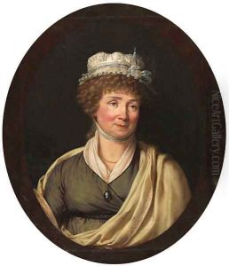 Portrait of the marquise de Groslier, ne de Fuligny-Damas by Francois-Xavier Fabre