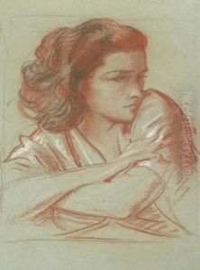 Woman With Arms Folded; Two Women; Woman Reading (3)