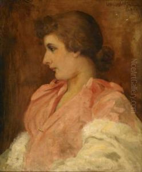 Portrait Of A Lady In Pink - view 1