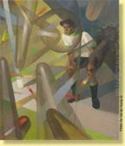 Le Joueur De Football by Fernand Steven