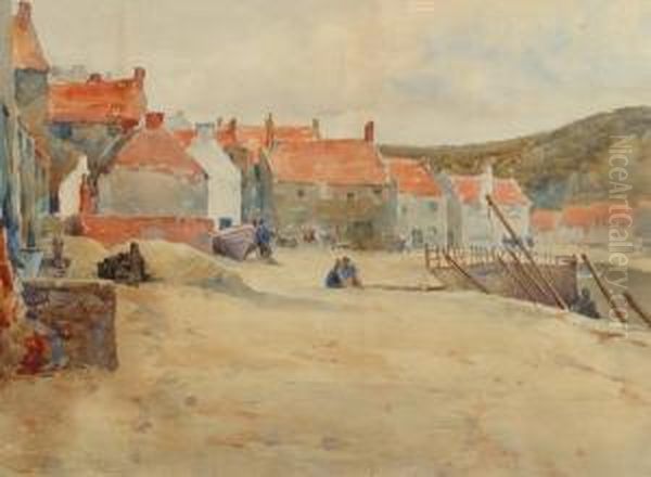 Fishermen's Cottages At Staithes - view 1