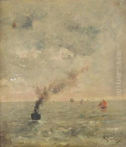 Bateaux A Vapeur by Alfred Stevens