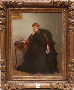 Interior Woman At
Vanity Desk