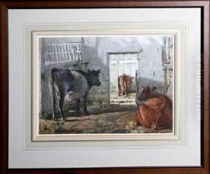 Three Cows In A Shed