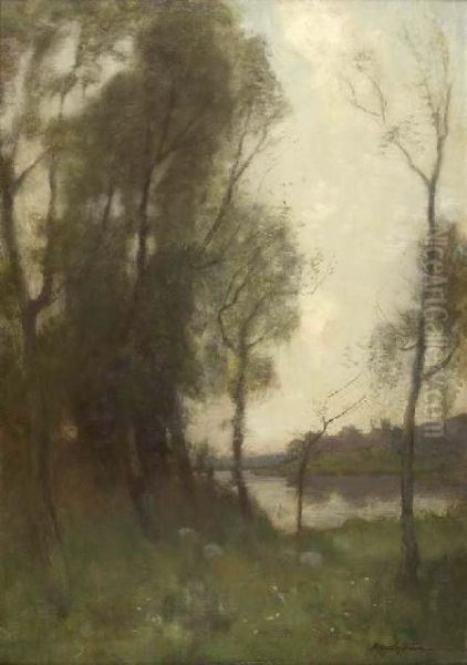 A Wooded River Landscape - view 1