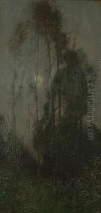 Silver Birches By Moonlight by Robert Macaulay Stevenson