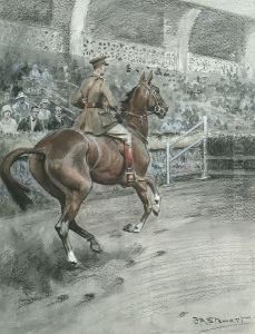 Olypia - The King George V Cup, A British Mare by Frank Algernon Stewart