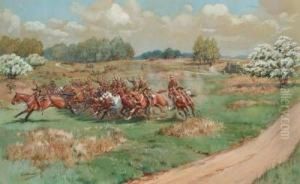 Yeomanry Exercising by Frank Algernon Stewart