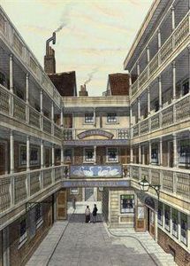 The Four Swans, Bishopsgate Street by James Lawson Stewart