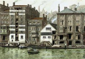 Paul's Wharf, Seen From Bankside, Southwark