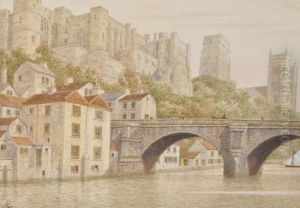 Durham Cathedral From The River by James Lawson Stewart