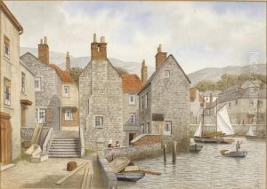Polperro Harbour And Neighbouring Houses