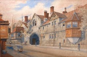 St Ann's Gate, Salisbury, Signed Lower Right