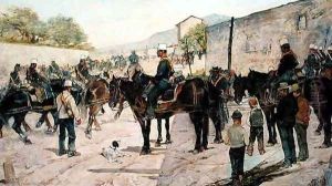 Military Exercises, 1890 by Giovanni Fattori
