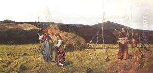 Gleaners by Giovanni Fattori