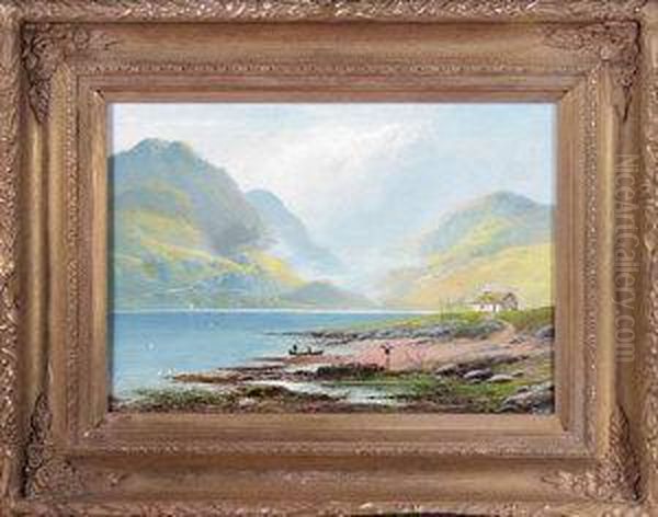"a Fisherman's Home" - A View In The Highlands Of Scotland - view 1