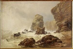 On The Northumberland Coast by George Blackie Sticks