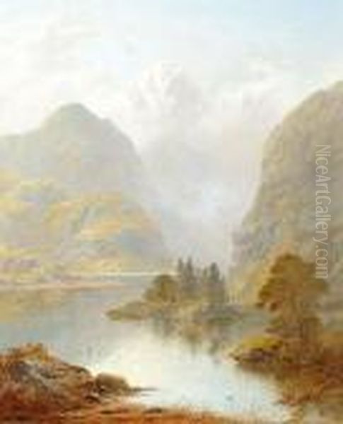 A Scottish Loch 'gb Sticks/1892' (lower Right), And Indistinctly Inscribed On Reverse - view 1