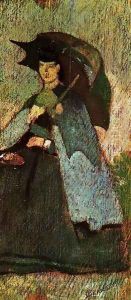 Signora al sole by Giovanni Fattori