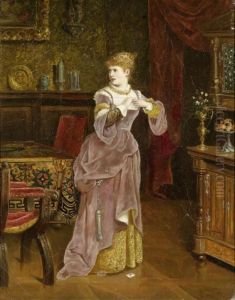 A Lady In A Living Room