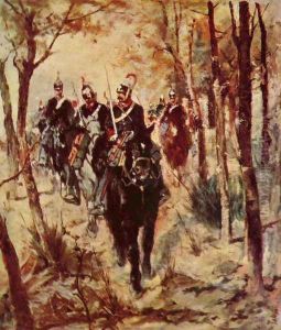 Cavalrymen by Giovanni Fattori