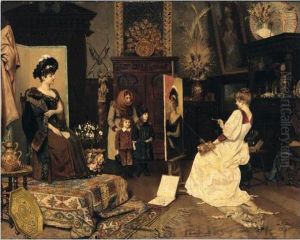 Im Atelier (in The Artist's Studio) by Moritz Stifter
