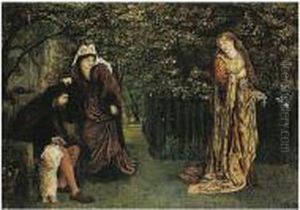 Sir Tristram And Queen Yseult (otherwise Known As Sir Tristram And La Belle Fronde) by Maria Euphrosyne Spartali, later Stillman