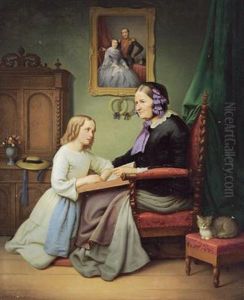 Besuch Der Enkelin by Franz Seraph Stirnbrand