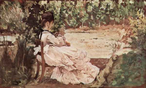 Giovanni's wife in the garden - view 1