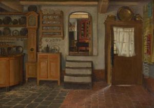 Porte Ouverte Sur Le Jardin by Pieter Stobbaerts