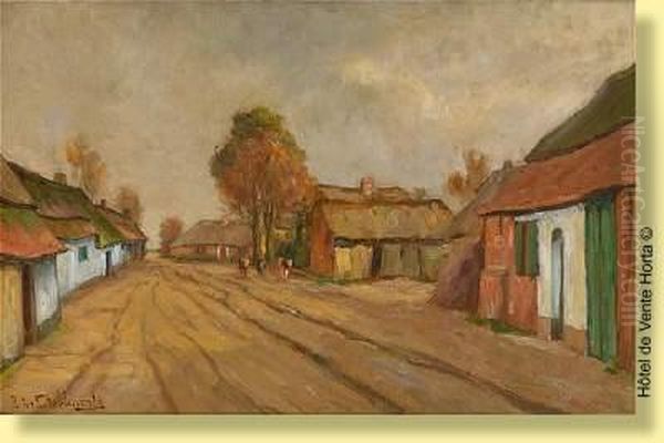 Troupeau Dans Un Village - view 1