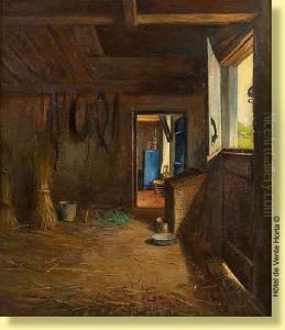 Interieur De Ferme by Pieter Stobbaerts