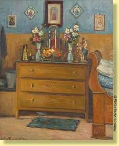 Interieur A La Commode by Pieter Stobbaerts