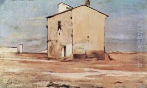 The ski-Danger in Livorno by Giovanni Fattori