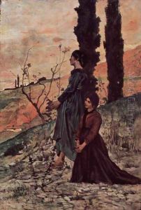 The evening prayer by Giovanni Fattori