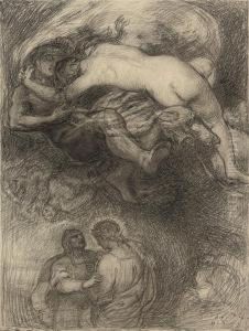 Study Of Paolo And Francesca by Henry John Stock