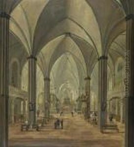 Kircheninterieur Mit Figuren. 1787.