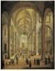 Vue De L'interieur D'une Synagogue