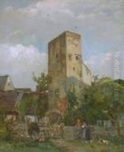 Plauderei An Der
Stadtmauer. by Hermann Stockmann