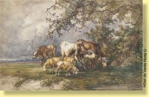 Troupeau Avant L'orage by Ildephonse Stocquart