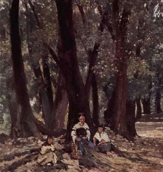 Farmers in the woods - view 1