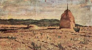 The haystack by Giovanni Fattori