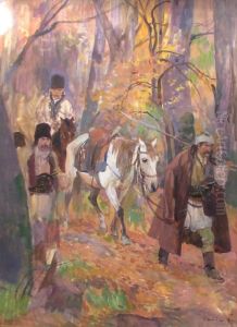 Peasants In The Forest by Dumitrescu Stoica