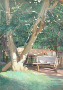 In The Garden by Dumitrescu Stoica