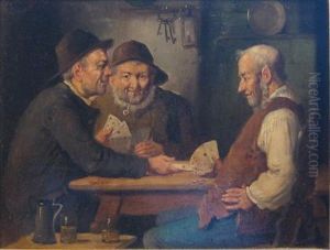 Pair Of Tavern Scenes by Carl Siegfried Stoitzner