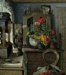 Interieur Mit Blumenstrauss